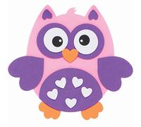 Baker Ross Aimants à Mélanger et à Assortir motifs Coeurs et Hibou - Lot de 8, Aimants pour Enfants de la Saint Valentin (FC456)