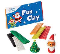 Baker Ross Argile Autodurcissante Couleurs de Noël - Lot de 8, Kit Creatif Enfant (FX390)