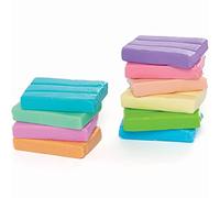 Baker Ross Argile Polymère Couleurs Pastel - Lot de 10, Fournitures Artistiques de Printemps pour Enfants (FC333)