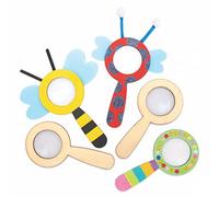 Baker Ross AT613 Concevez vos propres lunettes en bois (Paquet de 5) - Loisirs éducatifs pour enfants