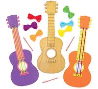 Baker Ross AT812 Kits de guitare en bois -Loisirs créatifs pour enfants (Paquet de 3)