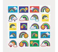 Baker Ross AT973 Tatouages arc-en-ciel - Mini jouets pour enfants (Paquet de 60)