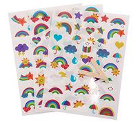 Baker Ross Autocollant de Transfert Enfant motif Arc en Ciel - Lot de 120, Loisirs Créatifs pour les Enfants (FC881)