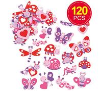 Baker Ross Autocollants Insecte et Cœur en mousse que les enfants pourront, Lot de 120 - version anglaise