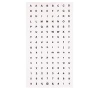Baker Ross Autocollants lettres et chiffres transparents (lot de 1 000) - Décorations de loisirs créatifs pour enfants