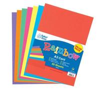 Baker Ross AV536 Carte A3 Couleur Arc En Ciel - Lot de 50