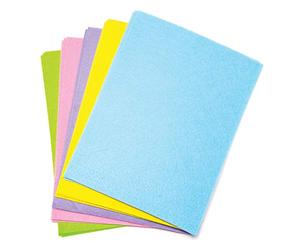 Baker Ross AW111 Lot de 15 Feuilles de Feutre Pastel Assortis - Version Anglaise