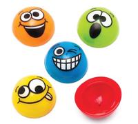 Baker Ross AW664 Funky Jumping (lot de 12) Smiley Smiley Poppers, parfaits pour remplir les sacs de fête ou les idées cadeaux pour enfants, assortis, lot de 12