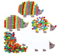 Baker Ross AX167 Kits Aimantés Hérissons En Pompons - Paquet De 5, Loisirs Créatifs Pour Cet Automne, Idéal Pour L'École, La Maison, Le Groupe Ou Les Activités D'Artisanat Individuelles