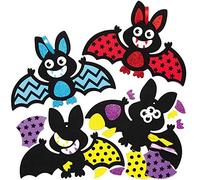 Baker Ross AX189 Kit De Chauve-Souris À Décorer - Pack De 8, Objet Décoratifs Pour Les Enfants.
