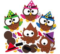 Baker Ross AX204 Kits D'Aimants Hibou De Sorcier À Assortir - Paquet De 8, Artisanat À Assortir D'Halloween Pour Les Activités Artistiques Des Enfants