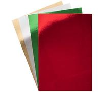 Baker Ross AX300 Carte Métallique De Noël A4 - Paquet De 20, Loisirs Créatifs Pour Enfants Et Adultes