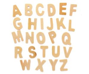 Baker Ross AX324 Mini Lettres Majuscules En Bois - Paquet De 130, Lettres De Scrabble Alphabet Simple Pour La Fabrication De Cartes, Le Scrapbooking, Les Écoles Et Les Fournitures D'Art Et D'Artisanat