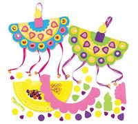 Baker Ross AX333 Kits De Décorations D’Assiettes Diwali Pour Enfants - Paquet De 4, Arts Et Artisanat Éducatifs Pour Enfants, Rangoli, Fête Des Lumières