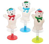 Baker Ross AX375 Sauteurs De Ours Polaire- Lot De 6, Jouets Fantaisie Pour Enfants, Remplisseurs De Sacs De Fête Idéaux Et Petits Cadeaux Pour Enfants