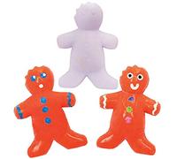 Baker Ross AX376 Ebauches, De Bonhomme De Pain D'Épice À Serrer- Lot De 5, Concevez Votre Propre Jouet, Projet Idéal Pour Les Arts Et L'Artisanat Pour Enfants