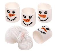 Baker Ross AX511 Mini Ressorts Bonhomme De Neige - Paquet De 12, Ressorts Jouets Pour Enfants, Remplissage De Bas, Sacs De Fête Et Petits Jouets Pour Enfants