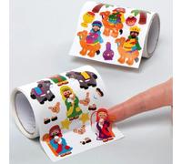 Baker Ross AX576 Autocollants À Thème De La Nativité - Pack De 600, Autocollants Pour Enfants, Idéal Pour Les Projets D'Art Et D'Artisanat De Noël