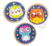 Baker Ross AX602 Balles Ultra Rebondissantes Petits Hiboux À Paillettes - Paquet De 10, Cadeaux Pour Les Anniversaires D'Enfants Et Les Jouets De Plein Air