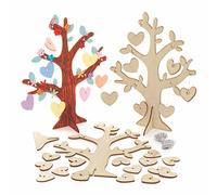 Baker Ross AX759 Arbre en forme de cœur - Paquet de 2, pour les enfants à peindre, décorer et exposer pour l'artisanat de la Saint-Valentin
