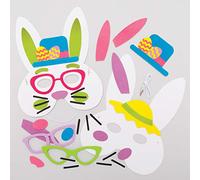 Baker Ross AX769 Kits de masques lapin de Pâques - Paquet de 4, Arts et artisanat ou projets de fabrication de masques