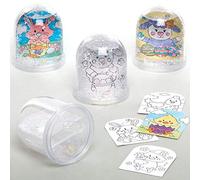 Baker Ross AX777 Boule à Neige de Pâques - Paquet de 4, Loisirs créatifs pour Enfants et Adultes, pour Personnaliser et décorer