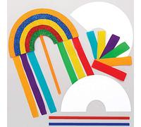 Baker Ross Baguettes arc-en-ciels pour des enfants, kit pour créer une baguette magique. (Lot de 10)