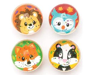 Baker Ross Balles rebondissants à thème de bois (Pack de 8), parfait pour les enfants à jouer seul ou avec des amis, idéal pour une utilisation en extérieur ou en intérieur