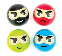 Baker Ross Balles ultra-rebondissantes ninjas(Paquet de 8)