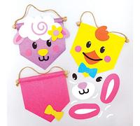 Baker Ross Bannières de Pâques - Lot de 3, Fournitures Artistiques pour Enfants (AX801)