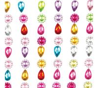 Baker Ross Bijoux Autocollants motif Fleurs - Lot de 138, Fournitures Artistiques pour Enfants (AG219)