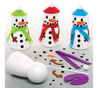 Baker Ross Bonhomme de Neige à Construire (Paquet de 4) - Loisirs créatifs de Noël pour Enfants AT190, ('color': 'vert')