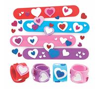 Baker Ross Bracelet a Claquer motif Coeur - Lot de 4, Bracelets pour Enfants (AX716)