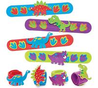 Baker Ross Bracelet a Claquer motif Dinosaure - Lot de 4, Bracelets pour Enfants (FC814)