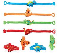 Baker Ross Bracelet Enfants motif Dinosaure - Lot de 8, Bracelets pour Enfants (FC947)