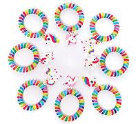 Baker Ross Bracelet Enfants motif Licorne Multicouleur - Lot de 8, Bracelets pour Enfants (FC950)