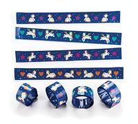 Baker Ross Bracelets à claquer Licornes arcs-en-ciel (Lot de 4) - Cadeaux amusants pour les pochettes-surprises