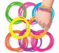 Baker Ross Bracelets Silicone pour enfant - Jouets parfaits pour les pochettes-surprises des enfants (Lot de 40) AV169
