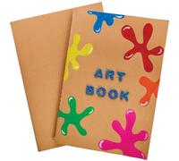 Baker Ross Carnets de Croquis Format A6 - Lot de 6, Cahier de Dessin Enfant (FX316)