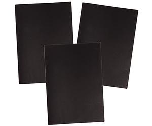 Baker Ross Carnets de Croquis Noirs Format A5 - Lot de 3, Cahier de Dessin Enfant (FX433)
