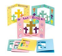 Baker Ross Cartes pop-up croix (Lot de 8) - Loisirs créatifs de Pques pour enfants