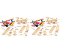 Baker Ross Craft-IT 2 Kit d'avion en bois, 3 ans et plus 12 cm (Lot de 2)