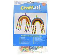 Baker Ross Décorations Arc en Ciel à Perles - Lot de 5, Activités Manuelles pour Enfants (FE186)