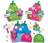 Baker Ross Décorations de Portes en Mousse motif Fées - Lot de 4, Activités Manuelles pour les Enfants (FC723)
