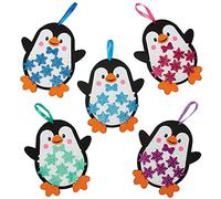 Baker Ross Décorations en forme de Pingouin à Assortir - Lot de 5, Activités Manuelles pour Enfants (FX284)