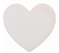 Baker Ross Dessous de Verres en Céramique en forme de Cœur - Lot de 6, Fournitures pour Loisirs Creatifs Enfants pour la Saint Valentin (FC472)