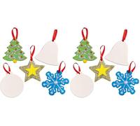 Baker Ross EF925 Décoration en Céramique pour Fête Couleurs Assorties (Lot de 2)