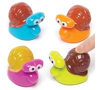 Baker Ross Escargots de course à friction (Lot de 4) - À glisser dans les pochettes-surprises