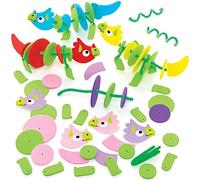 Baker Ross FE117 Kits d’empilage de dinosaures - Paquet de 5, Kits créatifs de Vacances pour enfants, un idéal cadeau pour les enfants créatifs