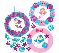 Baker Ross FE189 Couronnes de sirène - Paquet de 3, Kits créatifs de Vacances pour enfants, un idéal cadeau pour les enfants créatifs